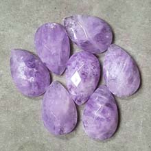 16X25MM FACETED PEAR CABOCHON CAPE AMETHYST(4 PCS/BAG)